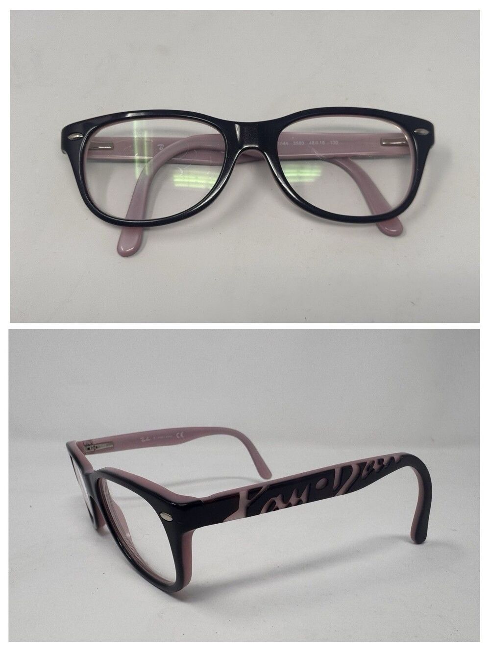Ray-Ban Junior RB1544 Eyeglass Frames Only 48-16-130 Brown Pink 3580 Authentic